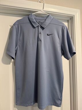 Nike Men's Light Blue Dri-FIT Polo